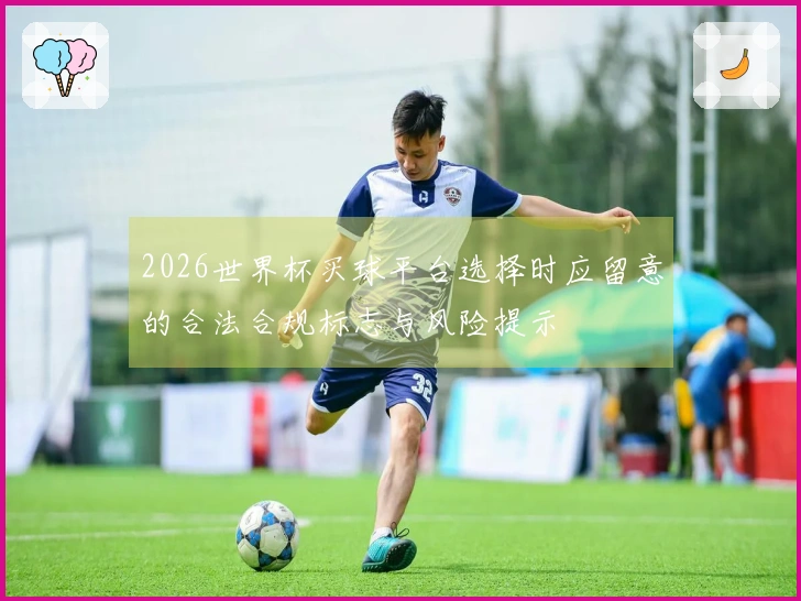 2026世界杯买球平台选择时应留意的合法合规标志与风险提示